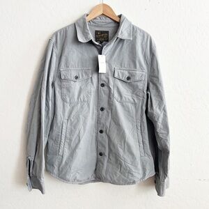 NWT Lucky Brand Men’s Gray Button Down Jacket